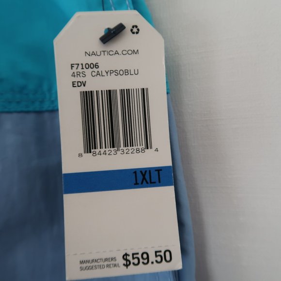 SOLD | Nautica Quick Dry Colorblock Swim Trunks - Picture 6 of 8